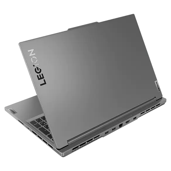 Back right angle view of the Legion Slim 5 Gen 9 (16 AMD), showing top cover