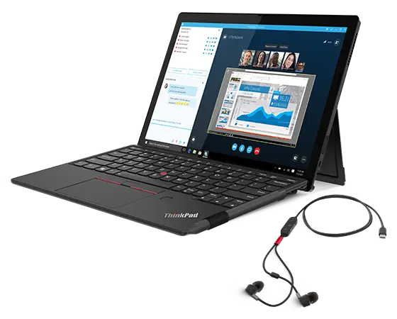 Lenovo ThinkPad X12 Gen 1 (i5 16G 256G) + Cuffie in-ear ANC Lenovo Go Processore Intel® Core™ i5-1140G7 vPro® di undicesima generazione (da 1,8 GHz fino a 4,2 GHz)/Windows 11 Home 64/256 GB SSD M.2 2242 PCIe Gen3 TLC