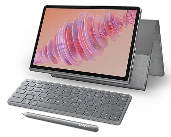 Lenovo Tab Plus (8GB 256GB) (Wifi) - Luna Grey + Sleeve, Pen & Bluetooth Wireless Keyboard Processore MediaTek Helio G99 (da 2,2 GHz )/Android/256 GB UFS 2.2