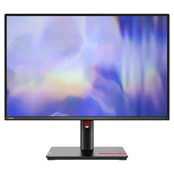 Lenovo thinkvision t24d-30 | 24" wuxga 16:10 ips | 100hz | 4ms | hdmi dp vga | zvočniki pivot | monitor 1 Lenovo thinkvision t24d-30 monitor sprednji pogled na stojalu