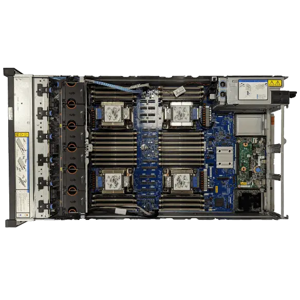 Lenovo ThinkSystem SR850 V3 internal view without fans