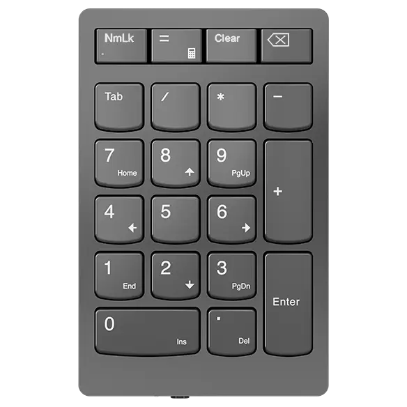 Dilwe1 Tastierino Numerico Wireless 2.4G – 20 Tasti, Batteria Litio Integrata, Portata 10m, Per PC, Laptop E Tablet (Nero)