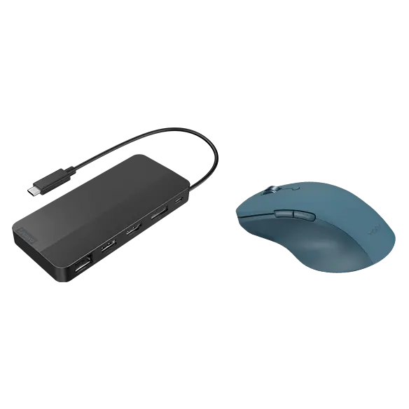 

Lenovo Yoga Pro Mouse & Lenovo USB-C Dual Display Travel Dock