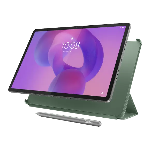 Lenovo Idea Tab Pro (8GB 128GB) (Wifi) - Luna Grey + Pen & Folio (Green) MediaTek Dimensity 8300 Processor (3.35 GHz )/Android/128 GB UFS 3.1