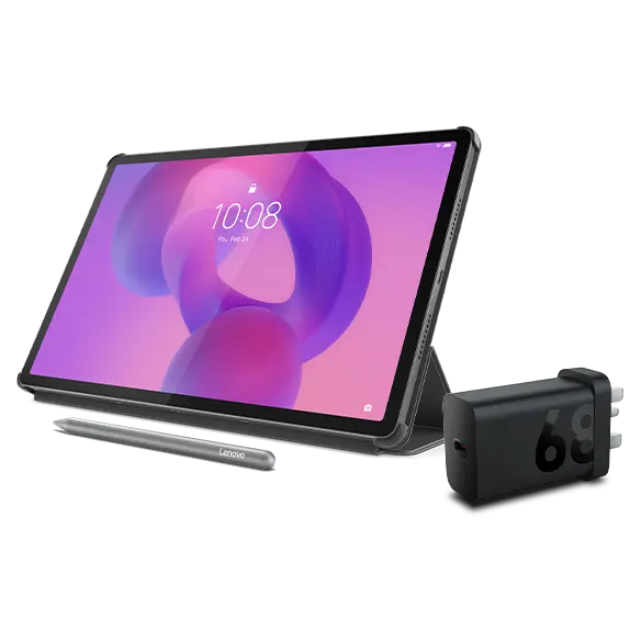 

Lenovo Idea Tab Pro (8GB 256GB) (Wifi) - Luna Grey + Pen, Charging Adaptor & Folio (Grey) MediaTek Dimensity 8300 Processor (3.35 GHz )/Android/256 GB UFS 4.0