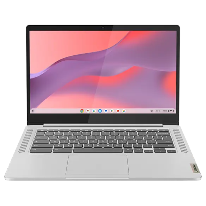De IdeaPad Slim 3 Chromebook (14″ MTK) is een slanke en lichte De IdeaPad Slim 3 Chromebook (14″ MTK) is een slanke en lichte
