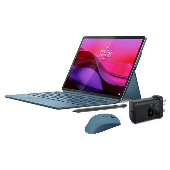 

Lenovo Yoga Tab (16GB 256GB) (Wifi) - Tidal Teal + Charging Adaptor & Yoga Pro Mouse (Tidal Teal) Qualcomm® Snapdragon™ 8 Gen 3 Processor (3.30 GHz )/Android/256 GB UFS 4.0