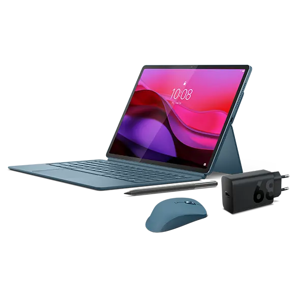 Lenovo Yoga Tab (16GB 256GB) (Wifi) - Tidal Teal + Charging Adaptor & Yoga Pro Mouse (Tidal Teal) Qualcomm® Snapdragon™ 8 Gen 3 Processor (da 3,3 GHz )/Android/256 GB UFS 4.0