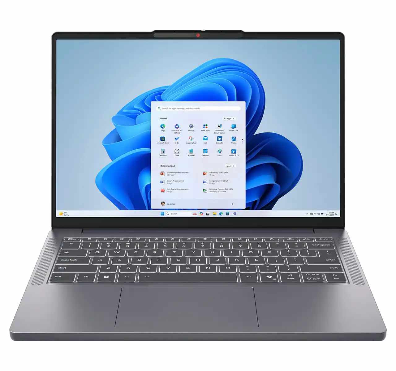 Front view from above of the Lenovo IdeaPad Slim 3i Gen 10