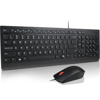 Lenovo Essential Wired Keyboard & Mouse Combo AI - US English