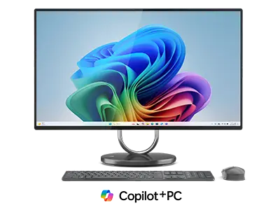 Lenovo Yoga 32i 31.5" 4K UHD Copilot+ All-in-One Desktop with Eighteen-Core Intel Ultra 7 256V / 16GB RAM / 1TB SSD / Windows 11
