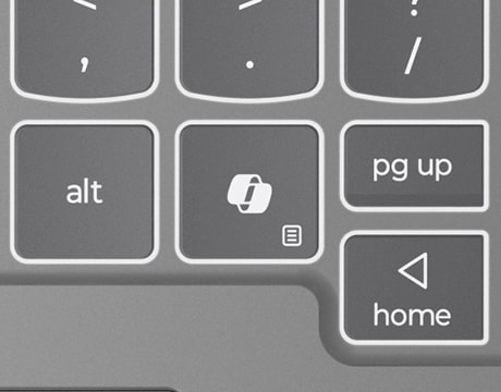 מחשב נייד IdeaPad Pro 5 16AKP10 83JN001MIV מבית Lenovo Lenovo IdeaPad Pro 5 Gen 10 (16” AMD) laptop, boasting its dedicated Copilot+ key for effortless multitasking.