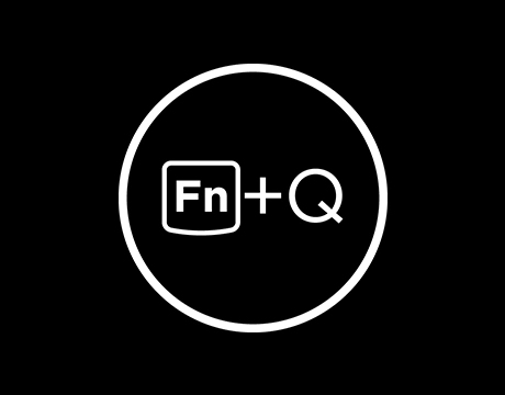 Icône représentant la commande de la combinaison de touches Fn+Q