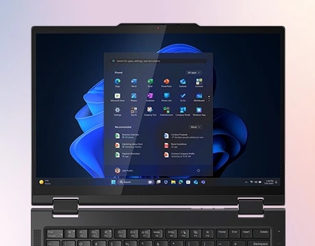 The 14 inch display options on the Lenovo ThinkPad T14s 2-in-1 laptop include touchscreen for all, PrivacyGuard, Eyesafe & 3M Dual Brightness Enhancement Film.