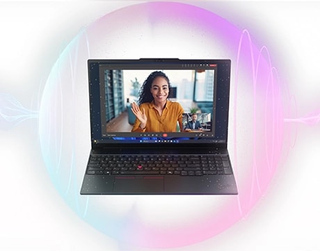 Enjoy premium sound on the Lenovo ThinkPad E16 Gen 3 (16” AMD) laptop with Harman Kardon® speakers & Smart Noise Cancelation feature for polished interactions.