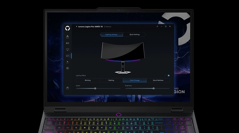 Synchronize your setup on the Legion Ecosystem & have a unified approach to everything on the Lenovo Legion 5 Gen 10 laptop.