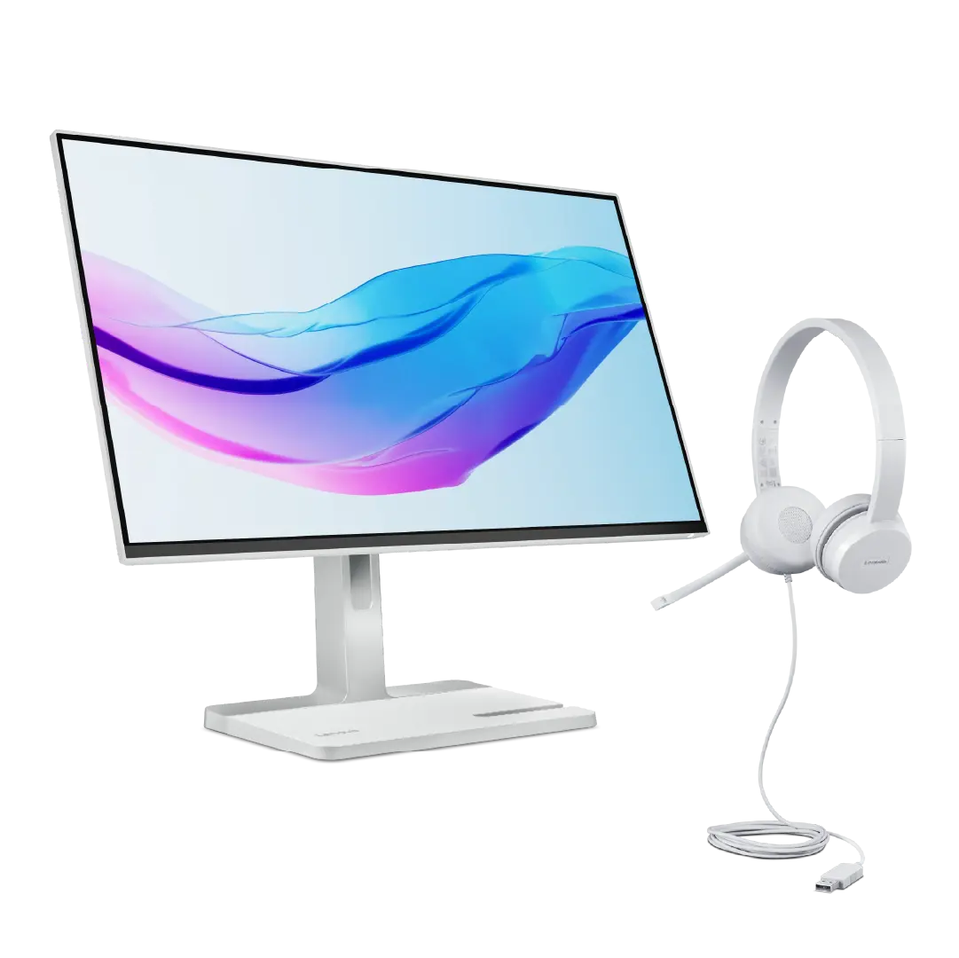 Lenovo L24m-4A 60.45cms (23.8) Monitor + Lenovo 110 Stereo