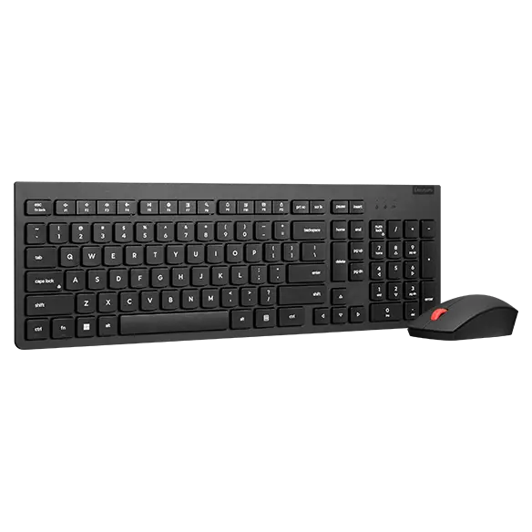 Lenovo Combo de teclado e mouse sem fio Lenovo Essential Gen2, preto - Layout Português (163)