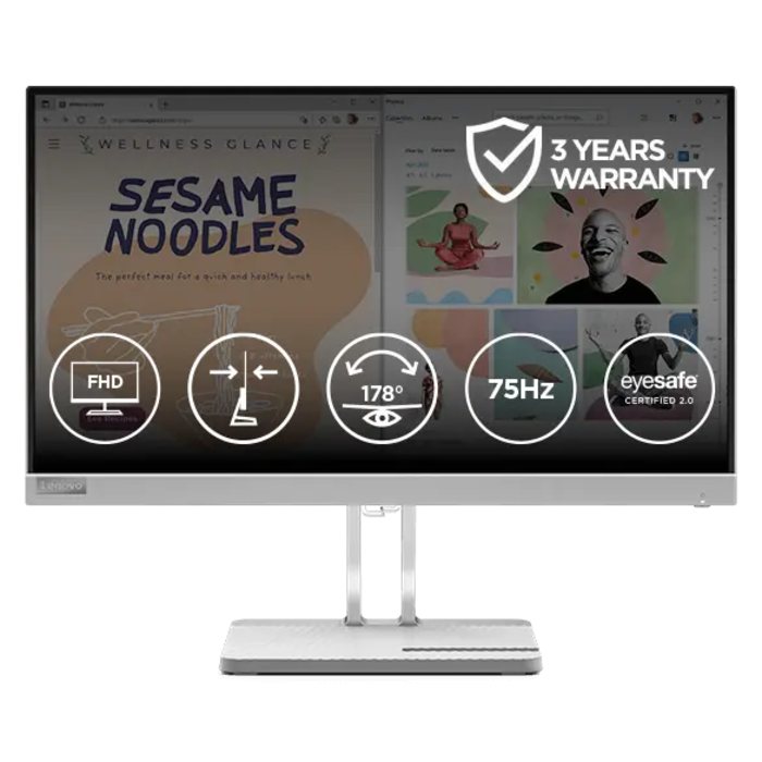 Lenovo L22e-40 54.61cms (21.5) Monitor | 67AFKACBIN | Lenovo India