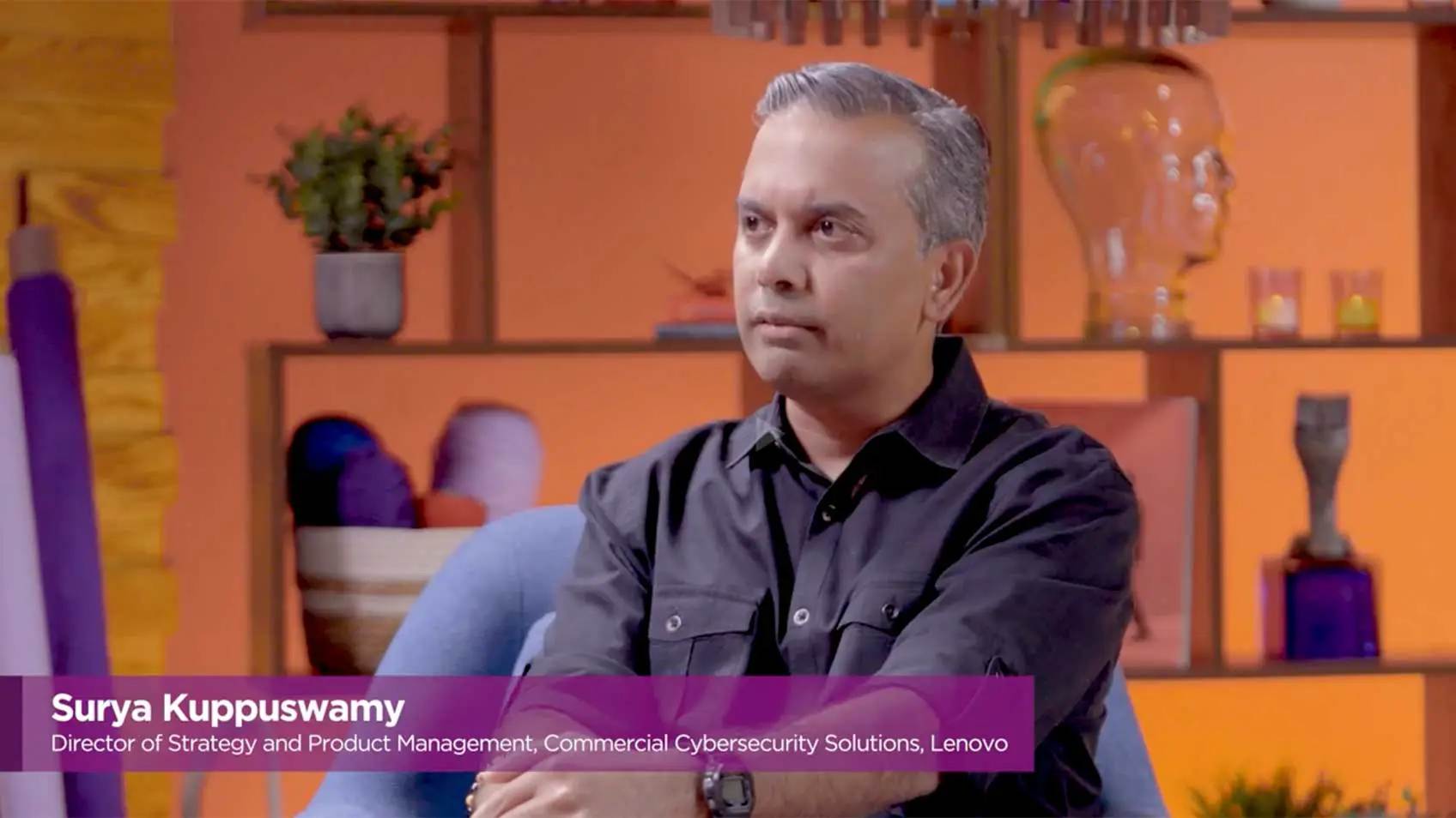 Surya Kuppuswamy in the Lenovo Studio.