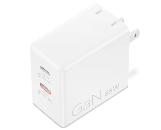 Lenovo 65W デュアルUSB Type-C GaN ACアダプター(ケーブル付き