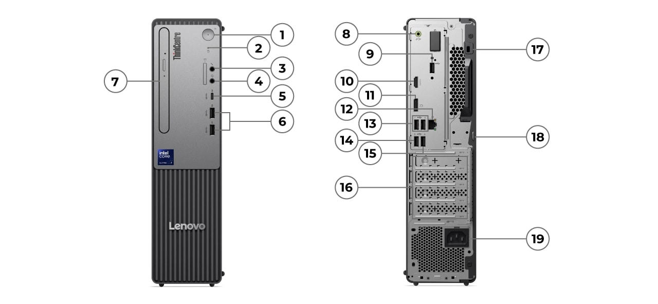 ThinkCentre neo 50s Small Gen 6 (Intel) | AI を搭載したスリムな