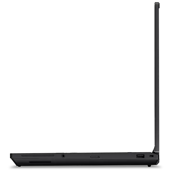 With USB-A, audio port, security lock, optional smartcard reader & Nano SIM slot, the Lenovo ThinkPad P16 Gen 3 mobile workstation accelerates productivity.