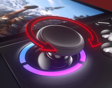 Closeup of a controller for the Lenovo Legion Go Gen 2 (8.8”). מחשב גיימינג נייד Legion Go Gen 2 8AHP2 83N1000YIV מבית Lenovo