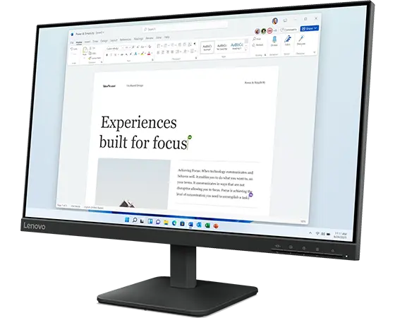 Lenovo L24-4e 23.8-inch IPS FHD 100Hz Monitor | 68C2KCC1US | Lenovo US