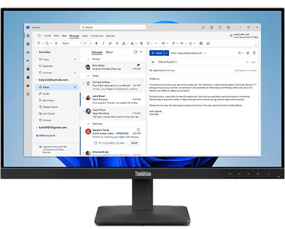 ThinkVision S24-4e 23.8 inch Monitor | 64B5KAR1UZ | Lenovo US