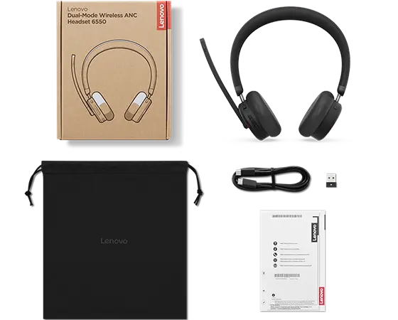 Lenovo Dual-Mode ワイヤレス アクティブノイズキャンセリング ヘッド