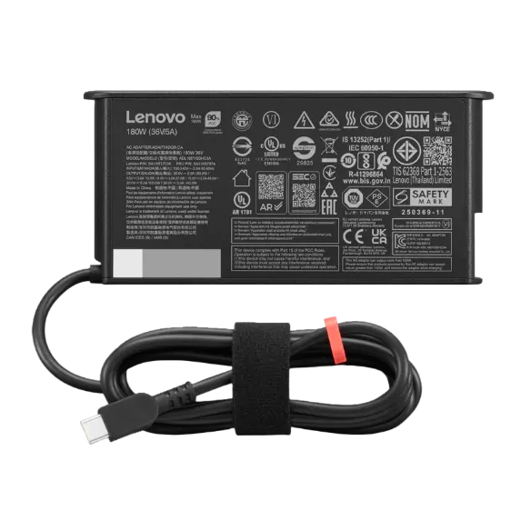 Lenovo Adattatore CA Slim GaN USB-C da 180W per workstation portatile ThinkPad-EU