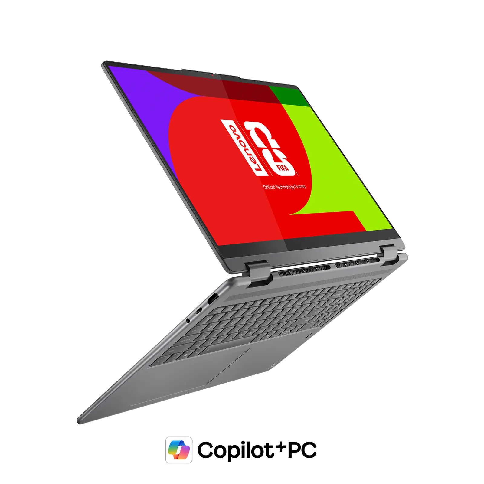 The Yoga 7i 2-in-1 Gen 10 (14” Intel) opened 240 degrees, showing display and keyboard.