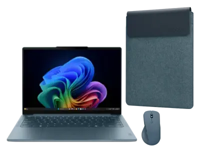 Lenovo Yoga Slim 7 14 (AI-R7-Windows 11 Home-16GB-1TB) + Sleeve & Bluetooth Mouse AMD Ryzen™ AI 7 350 Processor (2.00 GHz up to 5.00 GHz)/Windows 11 Home 64/1 TB SSD M.2 2242 PCIe Gen4 TLC Lenovo Yoga Slim 7 14 (AI-R7-Windows 11 Home-16GB-1TB) + Sleeve & Bluetooth Mouse AMD Ryzen™ AI 7 350 Processor (2.00 GHz up to 5.00 GHz)/Windows 11 Home 64/1 TB SSD M.2 2242 PCIe Gen4 TLC