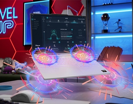 Relish the powerful sound by Nahimic® audio on the Legion 7a Gen 11 laptop. מחשב נייד Legion 7 16AGP11 83Q8002CIV מבית Lenovo