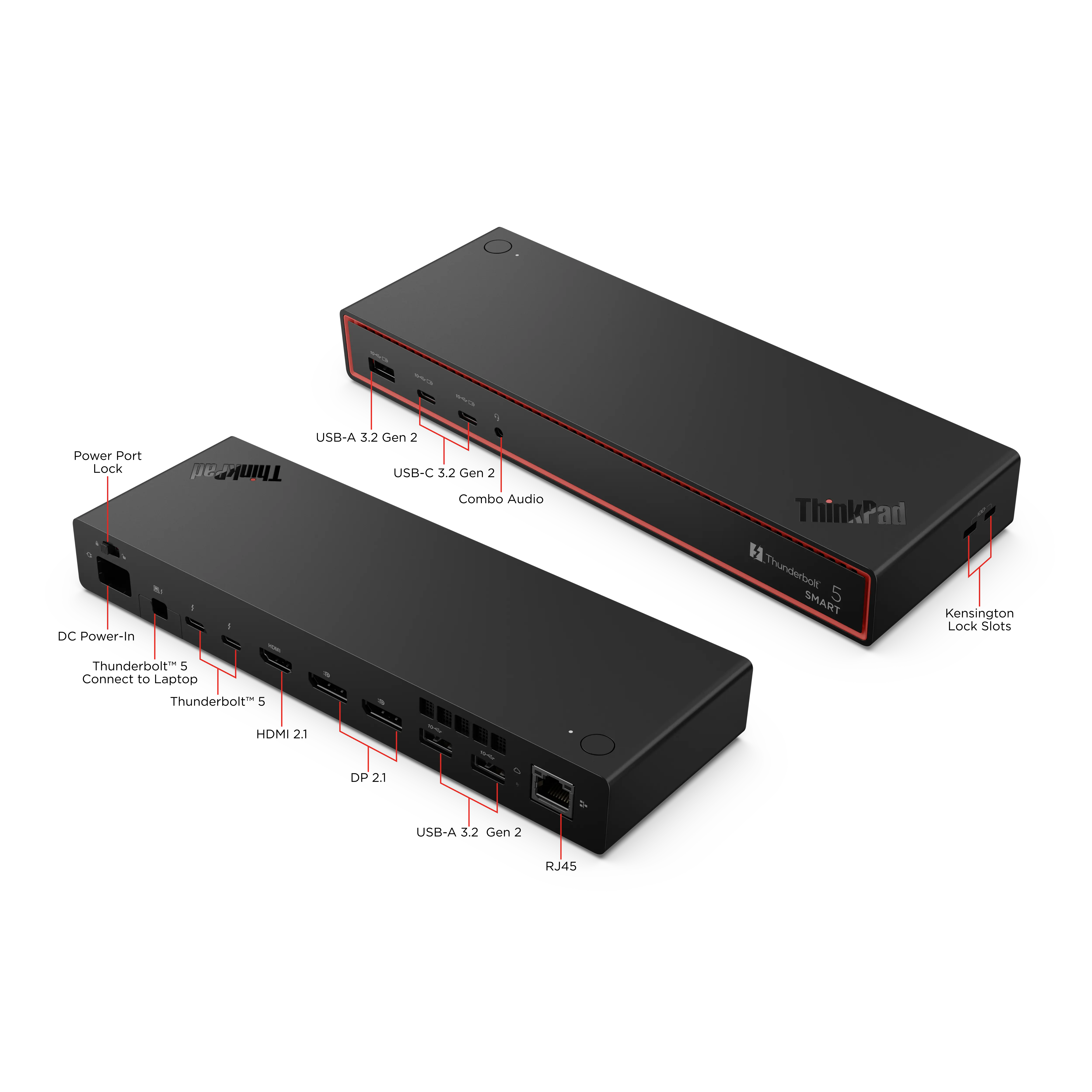 Lenovo ThinkPad Thunderbolt 5 Smart Dock 7500 Wired Black