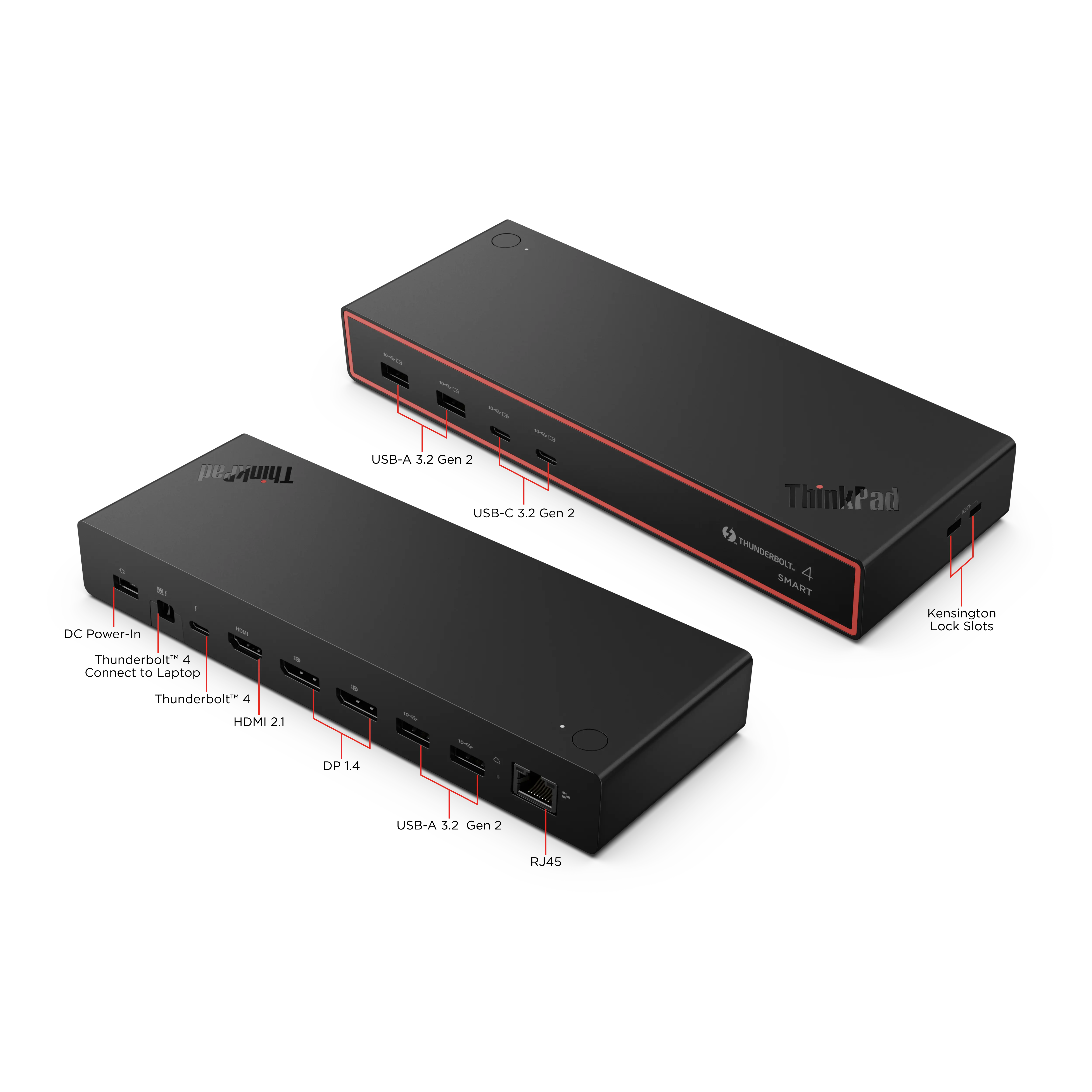 Lenovo ThinkPad Thunderbolt 4 Dock 本体 ThinkPad Thunderbolt 4 Smart Dock Gen2 7500 | 40BE0135CH | Lenovo