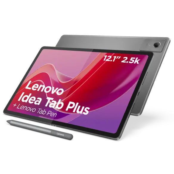 Lenovo Idea Tab Plus 12.1 12GB 256GB - Luna Grey + Pen MediaTek Dimensity 6400 Prozessor 2,50 GHz , Android 15 oder höher, 256 GB UFS 2.2, 12,1 Inch, Luna Grey