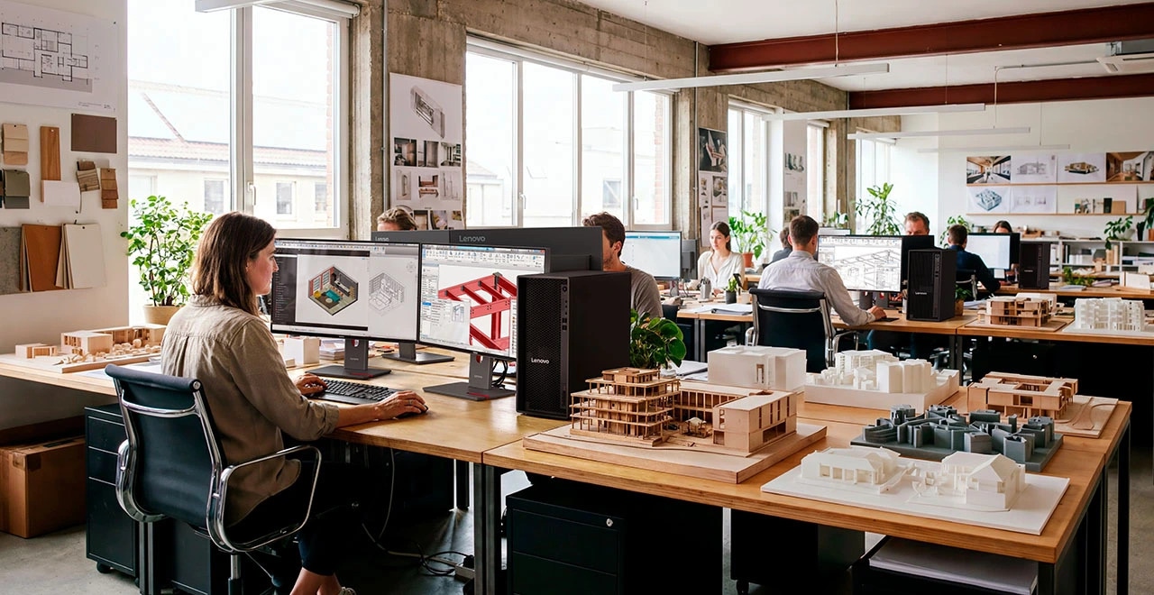 Professional architecture, engineering, and CAD workflows powered by the ThinkStation P Series.