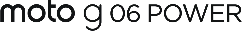 The Moto g06 power logo