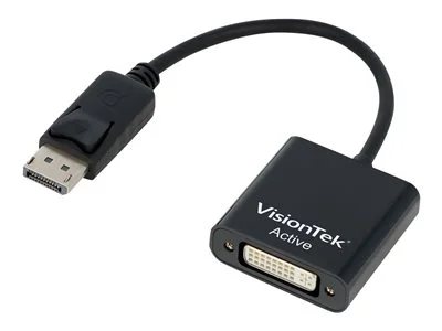 Photos - Cable (video, audio, USB) VisionTek DisplayPort to SL DVI-D Active Adapter  78156179 (M/F)