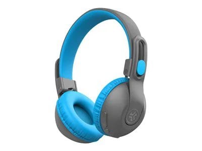 JLab JBuddies Studio 2 2-in-1 Wireless + Wired Kids Headphones - Gray/Blue