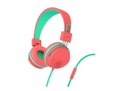 JLab JBuddies Studio On-Ear Kids Wired Headphones - Peach