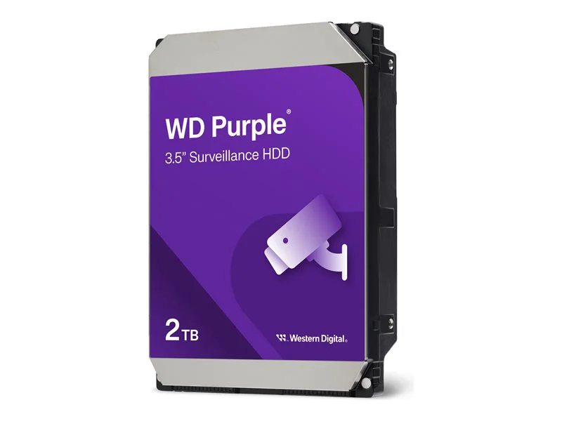 WD Purple 2TB Internal Surveillance Hard Drive, 64MB Cache
