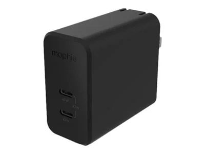 Photos - Charger ZAGG mophie Speedport 67W GaN USB-C Dual-Port Wall  - Black 7832336 