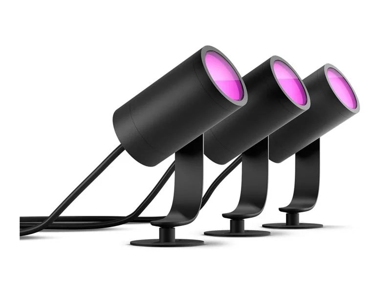 Philips Hue Lily Outdoor 8-Watt Black Low Voltage Plug Smart LED