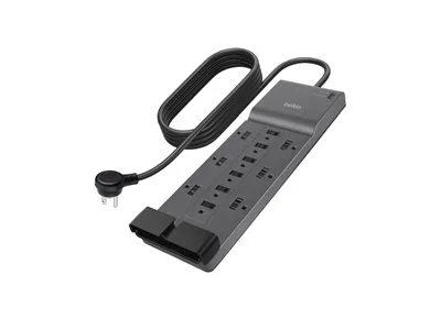 Belkin - Surge Protector for Home/Office with 12 AC outlets, 8-foot cord, 3940 joules of surge protection, and a $300,000 CEW - Black - image 11