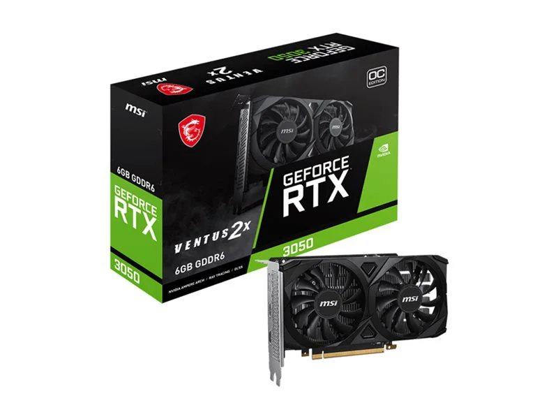 MSi GeForce RTX 3050 VENTUS 2X 6G OC Graphics Card | 78810495
