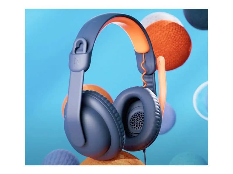 Logitech cheap orange headset