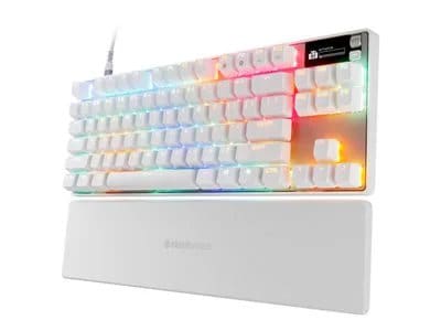 SteelSeries - Apex Pro TKL Gen 3 Wired Mechanical OmniPoint Adjustable HyperMagnetic Gaming Keyboard with Rapid Tap - White - image 9